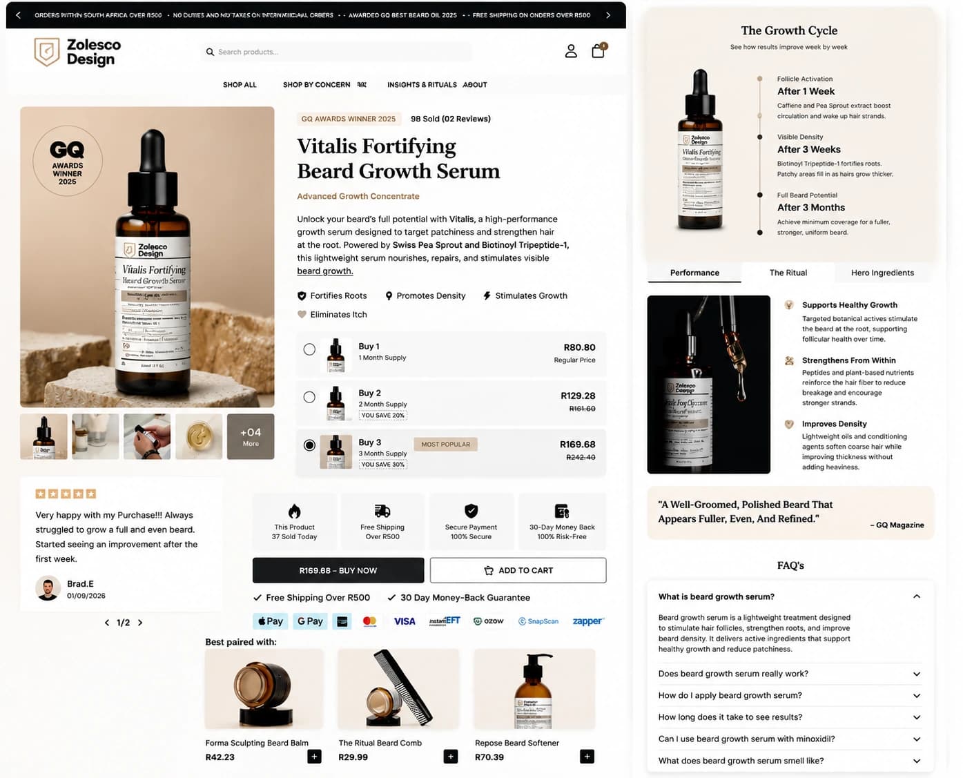 Commerce Storefront System concept interface preview — E-Commerce